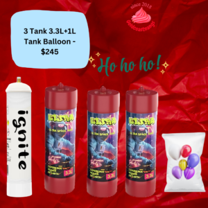 3 Tank 3.3L+1L Tank Balloon - $245