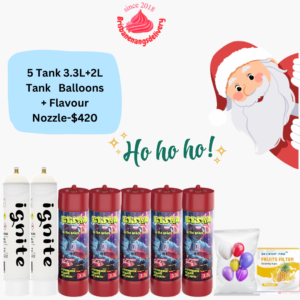 5 Tank 3.3L+2L Tank Balloons + Flavour Nozzle-$420